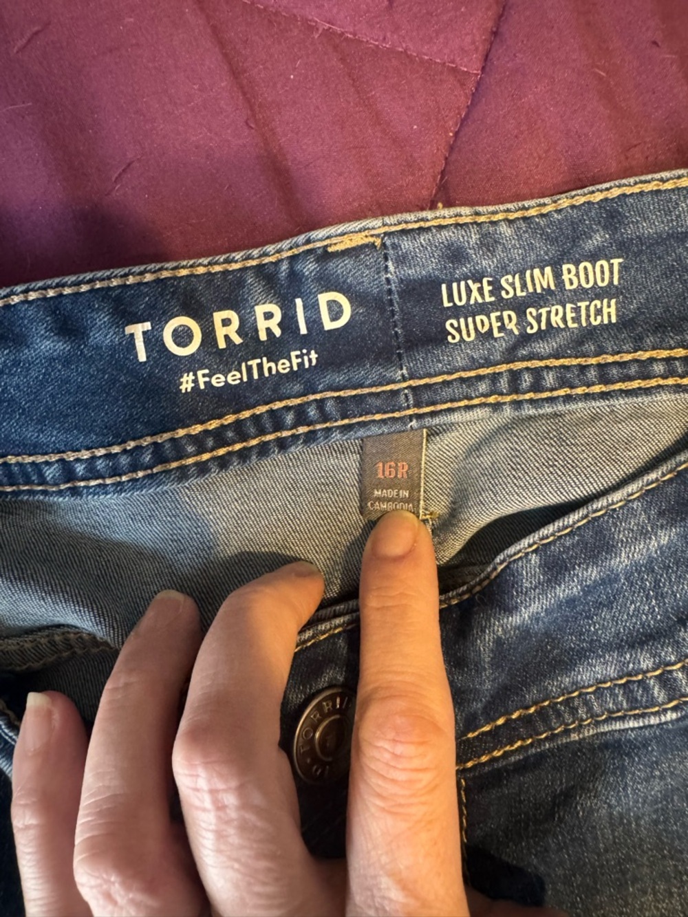 torrid Luxe Slim Boot Cut Jeans - Picture 3 of 3